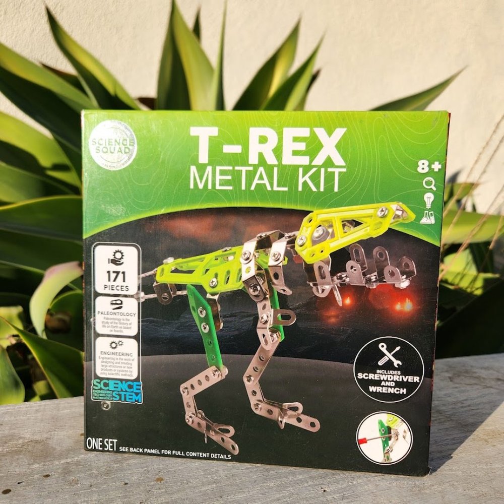 NEW T-REX Dinosaur Science Squad Metal Building Kit 171 Pieces Engineering stem